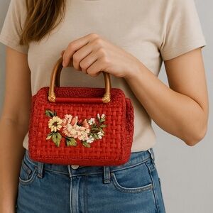 NEW Fossil embroidered bag